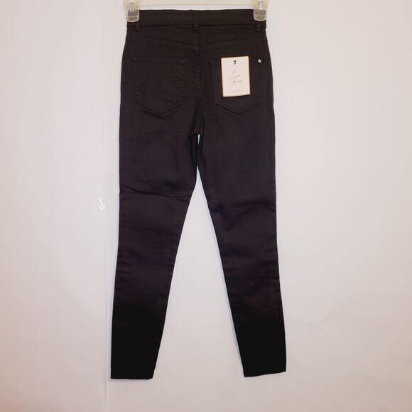 New Ted Baker The Classic skinny jeans Size 26 Black Minimal Staple Capsule - Picture 2 of 12